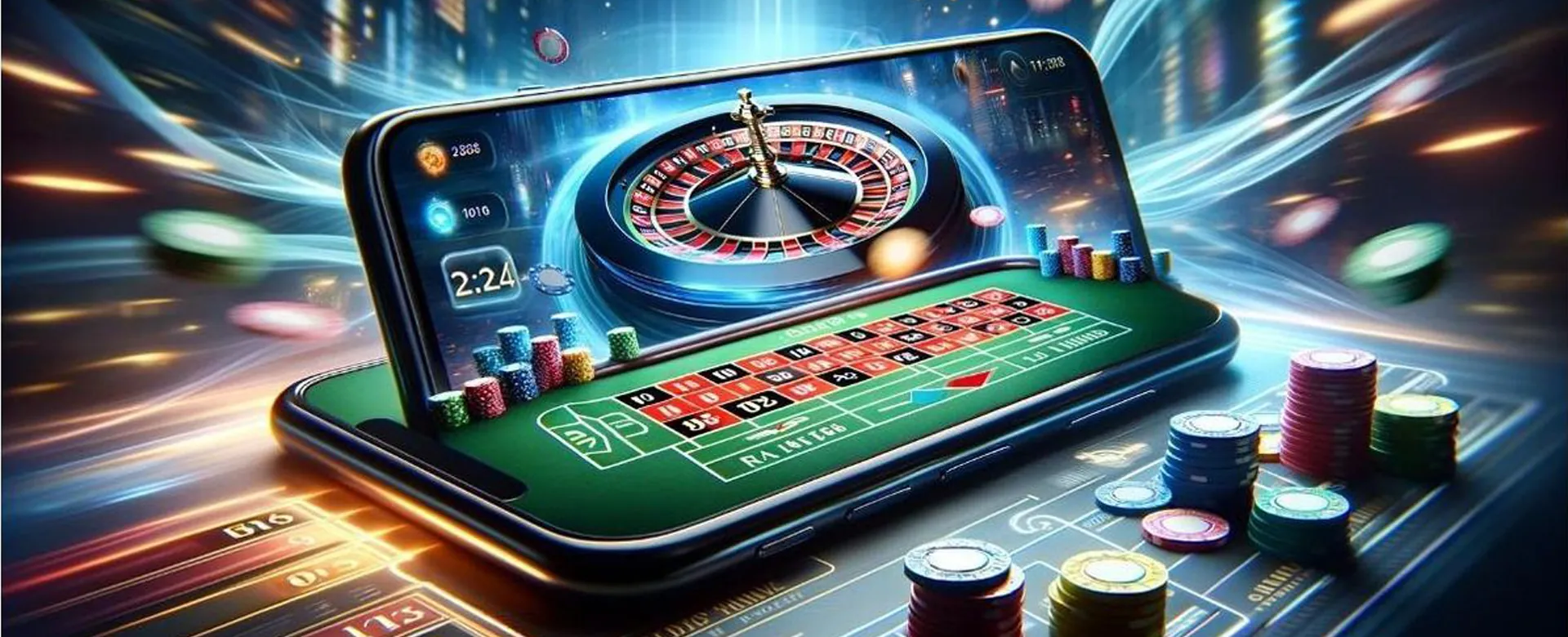 VIP88 Online Casino background with gaming lights